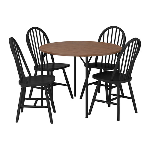 GRÖTÅN/SKOGSTA, borð og fjórir stólar