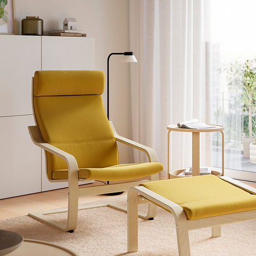 POÄNG, armchair and footstool
