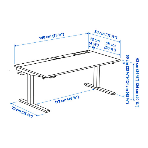 MITTZON desk sit/stand