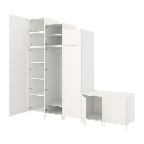 PLATSA wardrobe with 9 doors