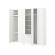 PLATSA wardrobe with 10 doors + 3 drawers