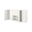 PLATSA wardrobe with 4 doors+3 drawers