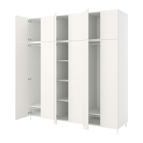 PLATSA wardrobe with 12 doors