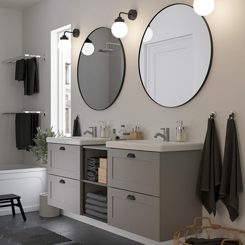 ENHET/TVÄLLEN, bathroom furniture, set of 15