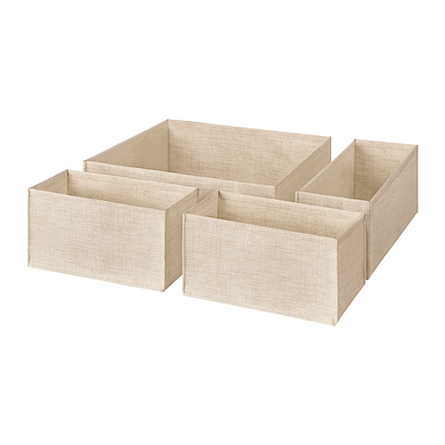 BOLLÖSUND, drawer organisers, set of 4