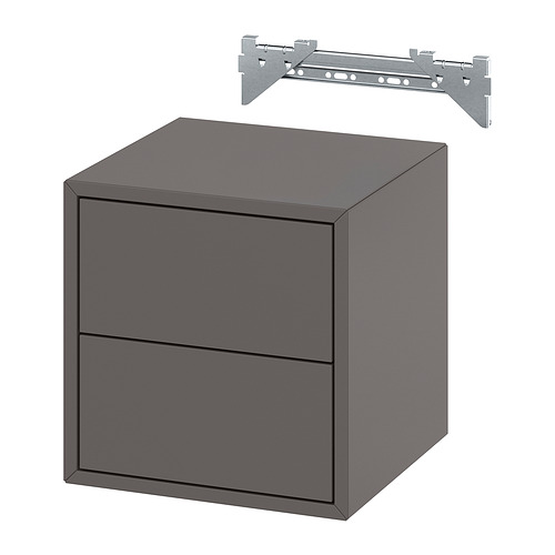 EKET, wall cabinet with 2 drawers
