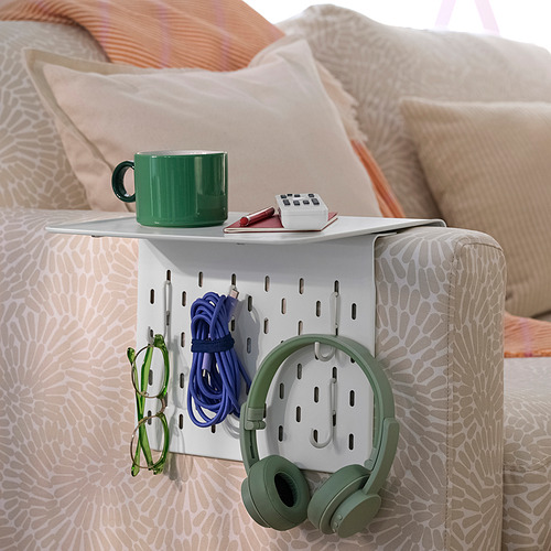 KRAMPHULT/SKÅDIS, armrest tray with hook