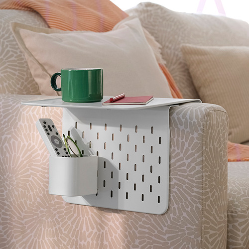 KRAMPHULT/SKÅDIS, armrest tray with container