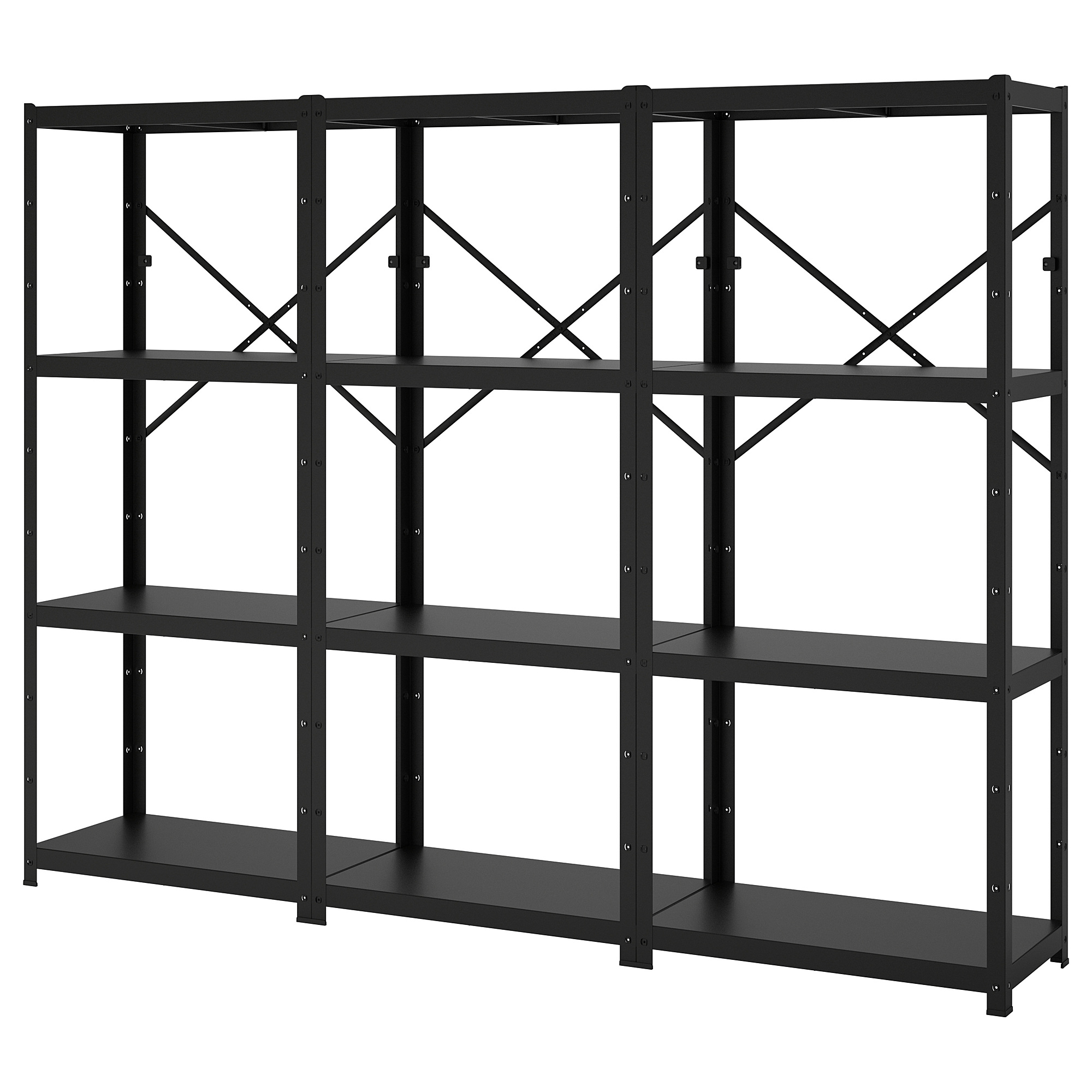 希少 廃盤カラー IKEA BROR 1セクション 白 85x55x110cm