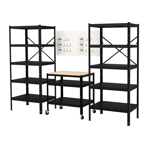 BROR, storage with shelves/trolley