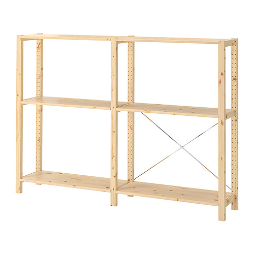 IVAR, 2 sections/shelves