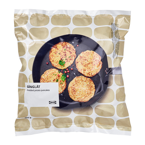 GÅNGLÅT, shredded potato pancakes