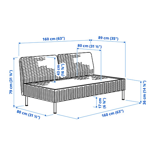 VITTSKÄR, 2-seat sofa