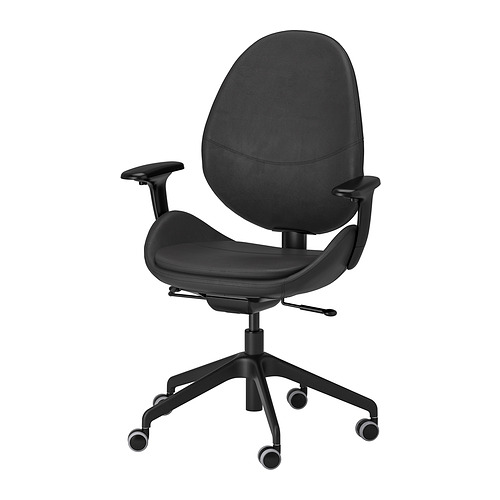 HATTEFJÄLL, office chair with armrests