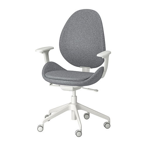 HATTEFJÄLL, office chair with armrests