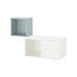 White/light grey-blue