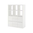 KALLAX shelving unit with 6 inserts