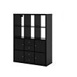KALLAX shelving unit with 6 inserts