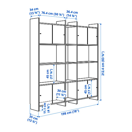 LÅDMAKARE storage combination w sliding doors