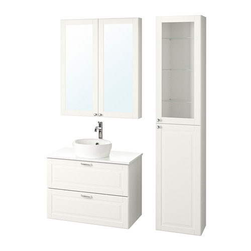 GODMORGON/TOLKEN/KATTEVIK bathroom furniture, set of 6