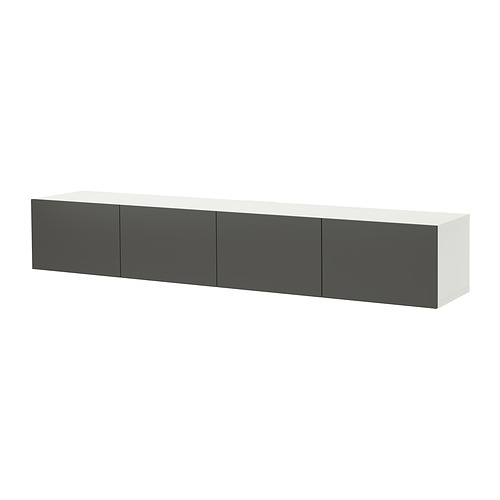 BESTÅ TV bench with doors