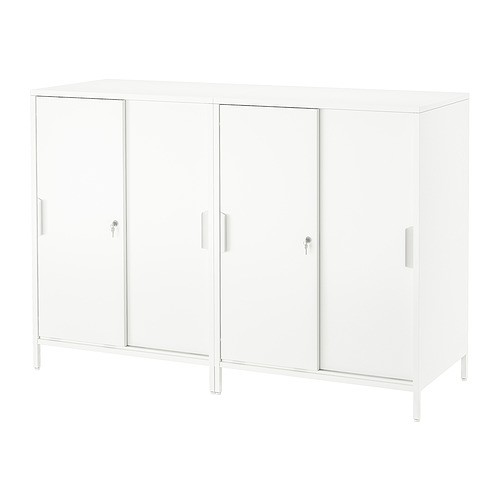 TROTTEN, cabinet with sliding doors