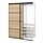 SKYTTA/BOAXEL, reach-in wardrobe with sliding door