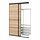 SKYTTA/BOAXEL, reach-in wardrobe with sliding door