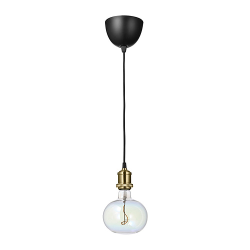 JÄLLBY/MOLNART pendant lamp with light bulb