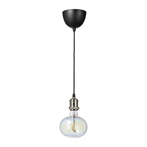 JÄLLBY/MOLNART pendant lamp with light bulb