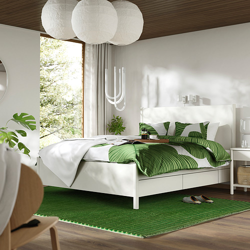 TONSTAD, bed frame with storage
