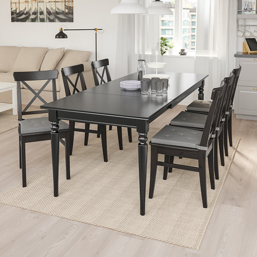INGATORP/INGOLF, table and 6 chairs