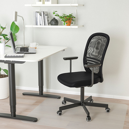 FLINTAN, office chair with armrests