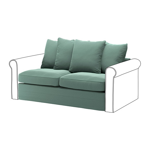 GRÖNLID cover for 2-seat sofa-bed section