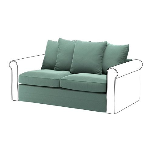 GRÖNLID, cover for 2-seat sofa-bed section
