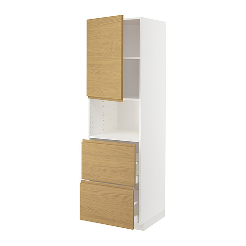 METOD/MAXIMERA hi cab f micro w door/2 drawers