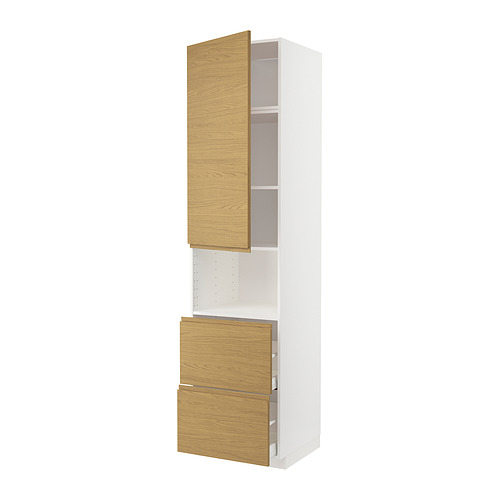 METOD/MAXIMERA hi cab f micro w door/2 drawers