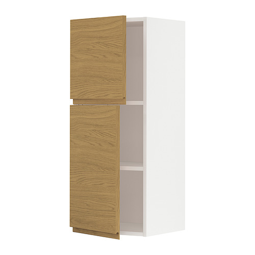 METOD wall cabinet with shelves/2 doors