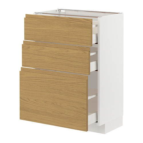 METOD/MAXIMERA base cabinet with 3 drawers