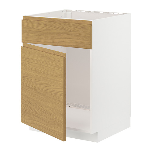 METOD base cabinet f sink w door/front