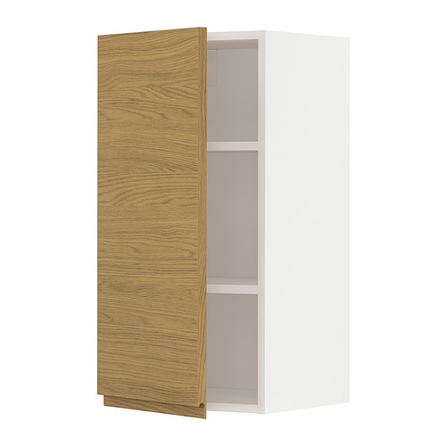METOD wall cabinet with shelves