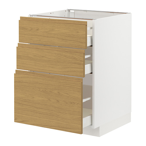 METOD/MAXIMERA base cabinet with 3 drawers