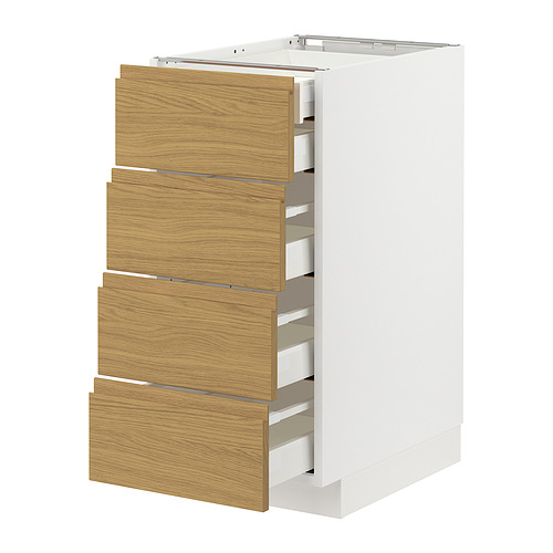 METOD/MAXIMERA, grunnskápur/4framhl, 2lág/3mið skú.