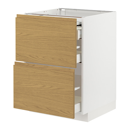 METOD/MAXIMERA bc w pull-out work surface/3drw