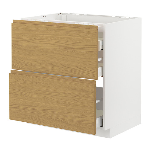 METOD/MAXIMERA base cab f hob/2 fronts/3 drawers