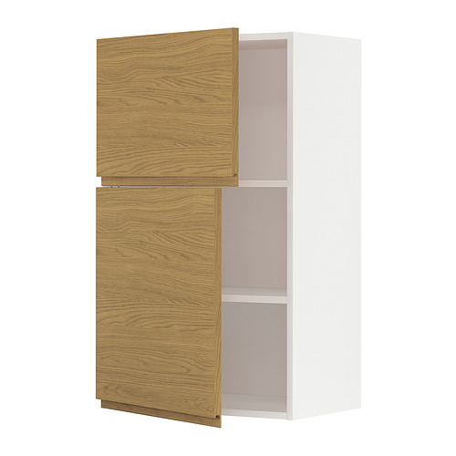 METOD wall cabinet with shelves/2 doors