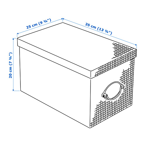 KVARNVIK storage box with lid