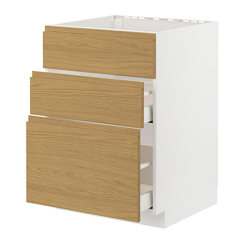 METOD/MAXIMERA base cab f sink+3 fronts/2 drawers
