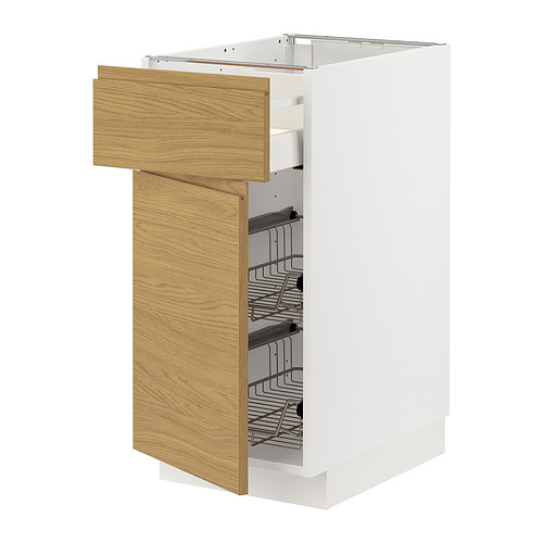 METOD/MAXIMERA base cab w wire basket/drawer/door