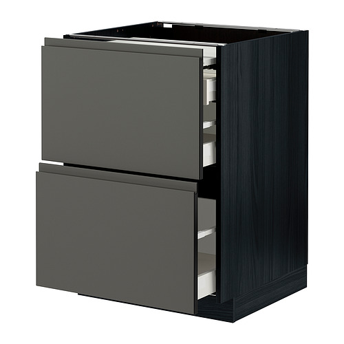 METOD/MAXIMERA bc w pull-out work surface/3drw